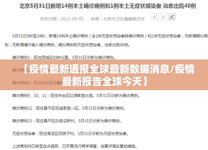【疫情最新通报全球最新数据消息/疫情最新报告全球今天】