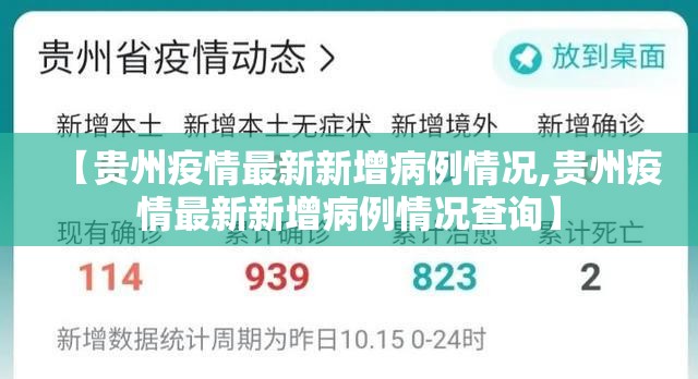 【贵州疫情最新新增病例情况,贵州疫情最新新增病例情况查询】