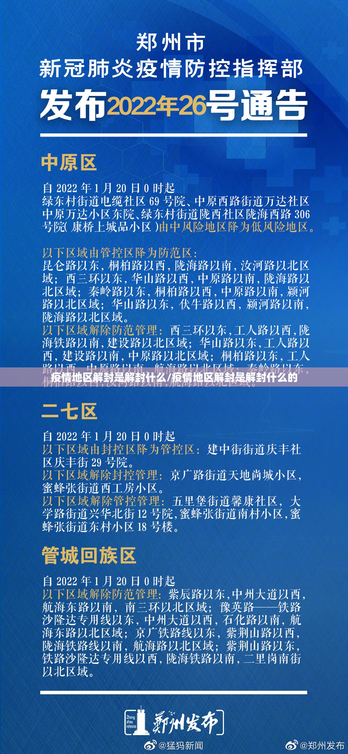 疫情地区解封是解封什么/疫情地区解封是解封什么的
