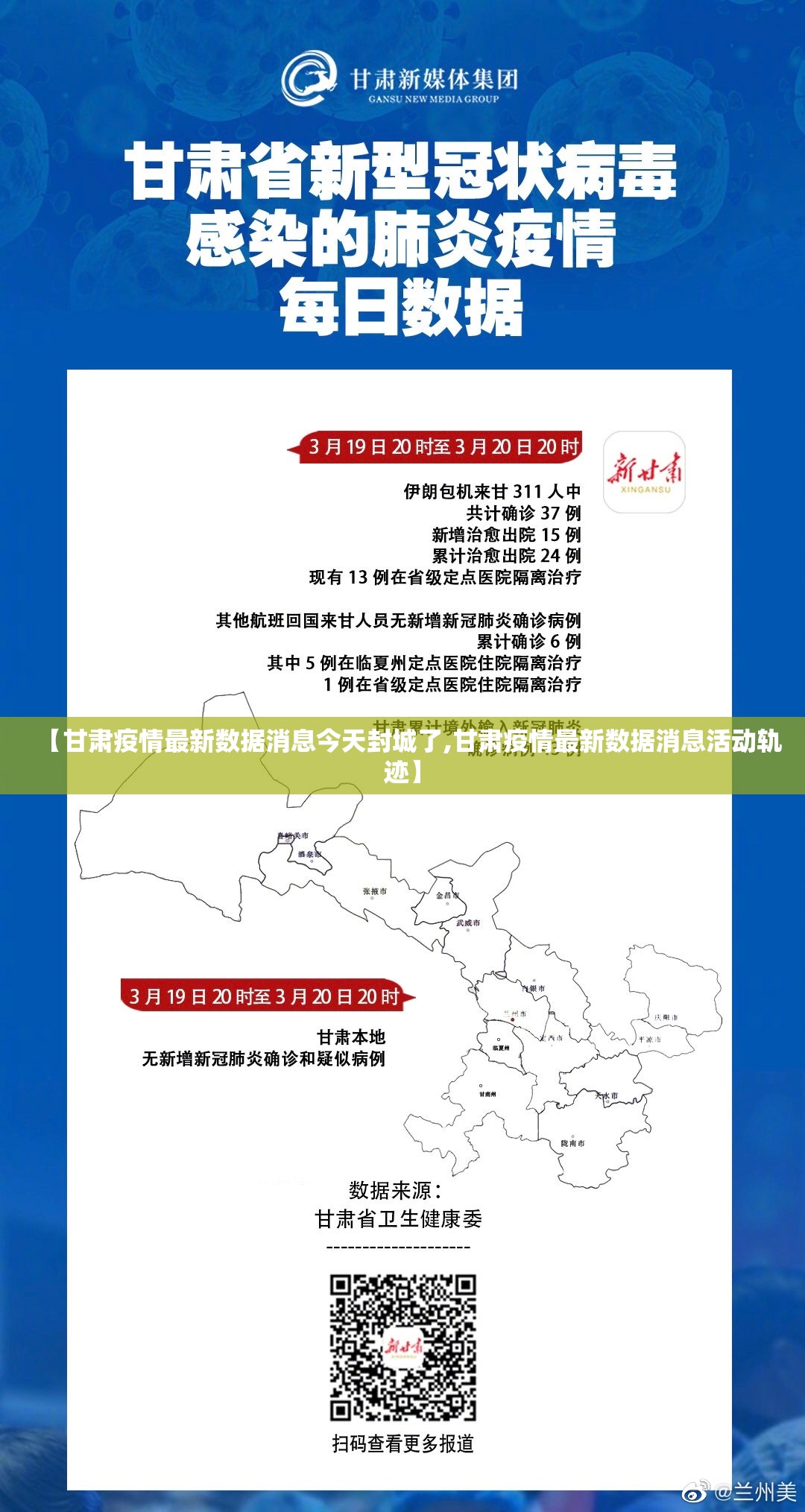 【甘肃疫情最新数据消息今天封城了,甘肃疫情最新数据消息活动轨迹】